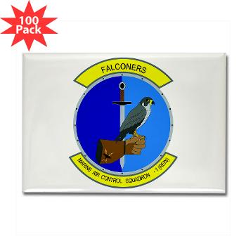 MACS1 - M01 - 01 - Marine Air Control Squadron 1 - Rectangle Magnet (100 pack)