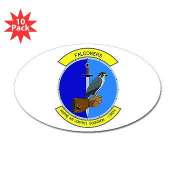 MACS1 - M01 - 01 - Marine Air Control Squadron 1 - Sticker (Oval 10 pk)
