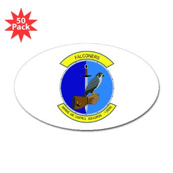 MACS1 - M01 - 01 - Marine Air Control Squadron 1 - Sticker (Oval 50 pk) - Click Image to Close