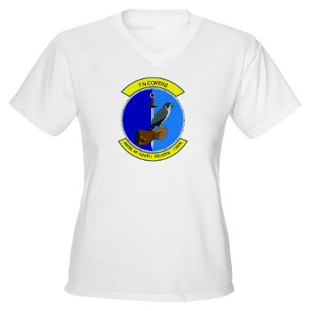 MACS1 - A01 - 04 - Marine Air Control Squadron 1 - Women's V-Neck T-Shirt - Click Image to Close