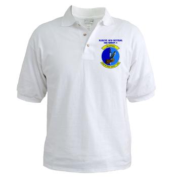 MACS1 - A01 - 04 - Marine Air Control Squadron 1 with Text - Golf Shirt