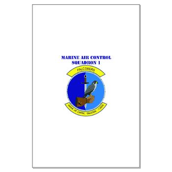 MACS1 - M01 - 02 - Marine Air Control Squadron 1 with Text - Large Poster