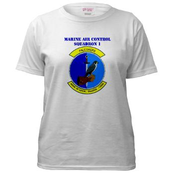MACS1 - A01 - 04 - Marine Air Control Squadron 1 with Text - Women's T-Shirt - Click Image to Close