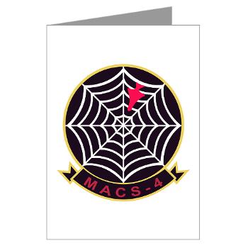 MACS4 - A01 - 01 - Marine Air Control Squadron 4 - Greeting Cards (Pk of 10) - Click Image to Close