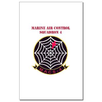 MACS4 - A01 - 01 - Marine Air Control Squadron 4 with Text - Mini Poster Print