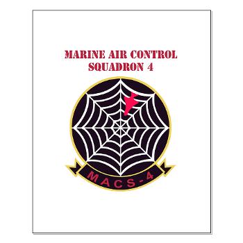 MACS4 - A01 - 01 - Marine Air Control Squadron 4 with Text - Small Poster