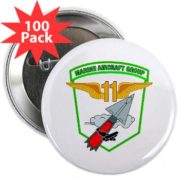 MAG11 - M01 - 01 - Marine Aircraft Group 11 - 2.25" Button (100 pack) - Click Image to Close