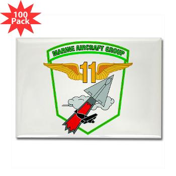 MAG11 - M01 - 01 - Marine Aircraft Group 11 - Rectangle Magnet (100 pack)