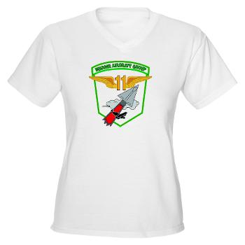 MAG11 - A01 - 04 - Marine Aircraft Group 11 - Women's V-Neck T-Shirt