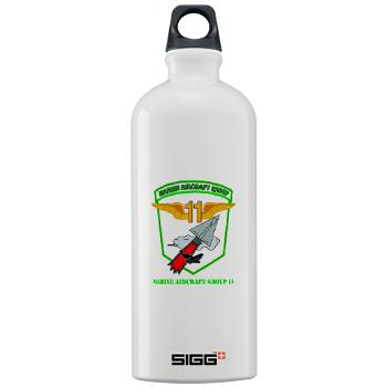 MAG11 - M01 - 03 - Marine Aircraft Group 11 with Text - Sigg Water Bottle 1.0L