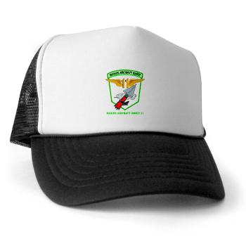 MAG11 - A01 - 02 - Marine Aircraft Group 11 with Text - Trucker Hat