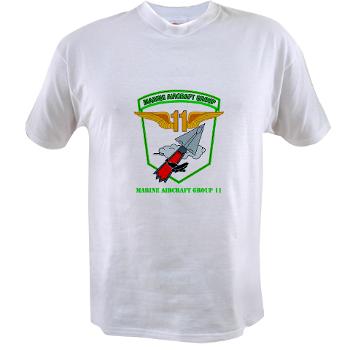 MAG11 - A01 - 04 - Marine Aircraft Group 11 with Text - Value T-Shirt - Click Image to Close