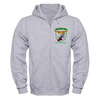 MAG11 - A01 - 03 - Marine Aircraft Group 11 with Text - Zip Hoodie