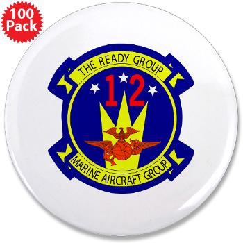 MAG12 - M01 - 01 - Marine Aircraft Group 12 3.5" Button (100 pack) - Click Image to Close
