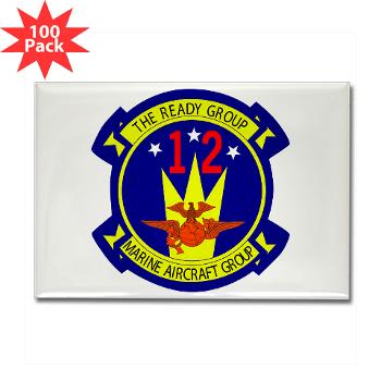 MAG12 - M01 - 01 - Marine Aircraft Group 12 Rectangle Magnet (100 pack) - Click Image to Close