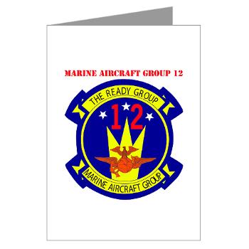 MAG12 - M01 - 02 - Marine Aircraft Group 12 with Text Greeting Cards (Pk of 20)