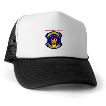 MAG12 - A01 - 02 - Marine Aircraft Group 12 with Text Trucker Hat
