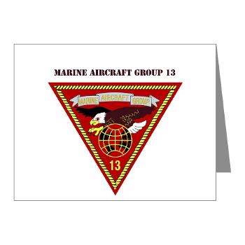 MAG13 - M01 - 02 - Marine Aircraft Group 13 with Text Note Cards (Pk of 20)