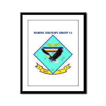 MAG14 - M01 - 02 - Marine Aircraft Group 14 (MAG-14) with Text - Framed Panel Print - Click Image to Close