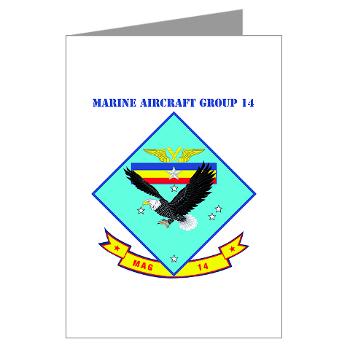 MAG14 - M01 - 02 - Marine Aircraft Group 14 (MAG-14) with Text - Greeting Cards (Pk of 10) - Click Image to Close