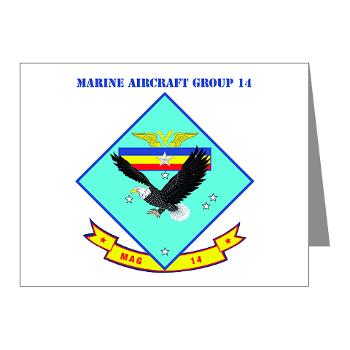 MAG14 - M01 - 02 - Marine Aircraft Group 14 (MAG-14) with Text - Note Cards (Pk of 20) - Click Image to Close