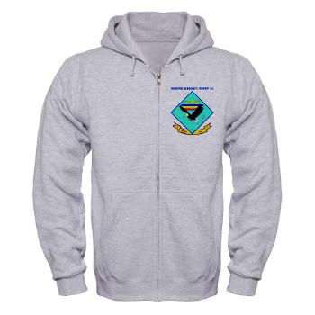 MAG14 - A01 - 03 - Marine Aircraft Group 14 (MAG-14) with Text - Zip Hoodie