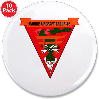 MAG16 - M01 - 01 - Marine Aircraft Group 16 3.5" Button (10 pack) - Click Image to Close