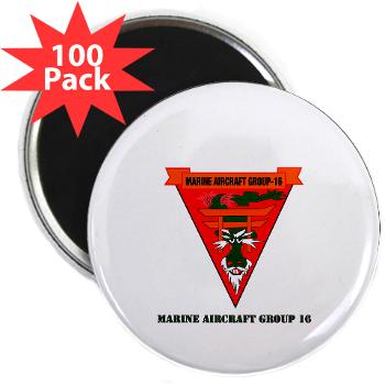 MAG16 - M01 - 01 - Marine Aircraft Group 16 with Text 2.25" Magnet (100 pack)