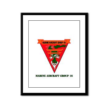 MAG16 - M01 - 02 - Marine Aircraft Group 16 with Text Framed Panel Print - Click Image to Close