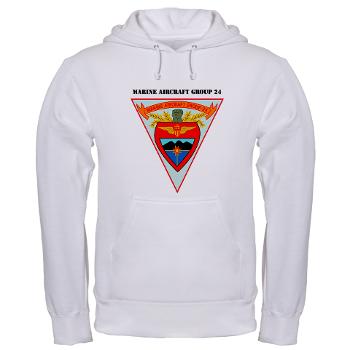 MAG24 - A01 - 03 - DUI - Marine Aircraft Group 24 with Text - Hooded Sweatshirt - Click Image to Close