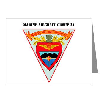 MAG24 - M01 - 02 - DUI - Marine Aircraft Group 24 with Text - Note Cards (Pk of 20)