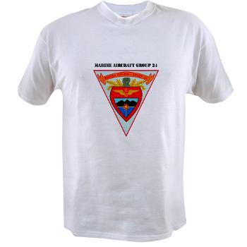 MAG24 - A01 - 04 - DUI - Marine Aircraft Group 24 with Text - Value T-Shirt