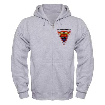MAG24 - A01 - 03 - DUI - Marine Aircraft Group 24 with Text - Zip Hoodie