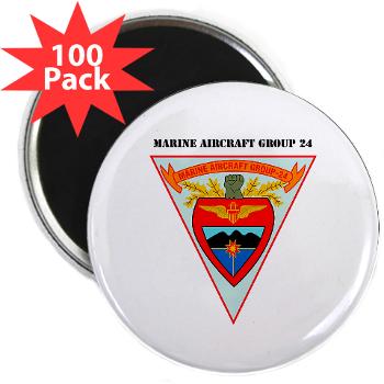 MAG24 - M01 - 01 - Marine Aircraft Group 24 with Text 2.25" Magnet (100 pack) - Click Image to Close