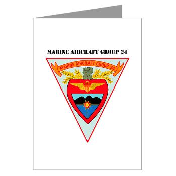 MAG24 - M01 - 02 - Marine Aircraft Group 24 with Text Greeting Cards (Pk of 20)
