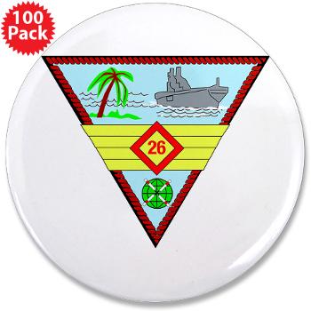 MAG26 - M01 - 01 - Marine Aircraft Group 26 (MAG-26) 3.5" Button (100 pack) - Click Image to Close
