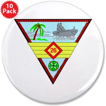 MAG26 - M01 - 01 - Marine Aircraft Group 26 (MAG-26) 3.5" Button (10 pack) - Click Image to Close