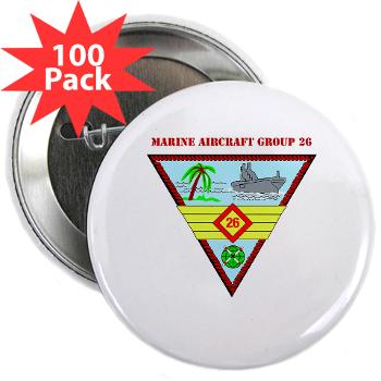 MAG26 - M01 - 01 - Marine Aircraft Group 26 (MAG-26) with Text 2.25" Button (100 pack)