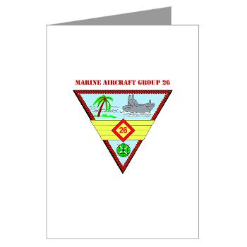 MAG26 - M01 - 02 - Marine Aircraft Group 26 (MAG-26) with Text Greeting Cards (Pk of 10) - Click Image to Close