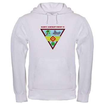 MAG26 - A01 - 03 - Marine Aircraft Group 26 (MAG-26) with Text Hooded Sweatshirt