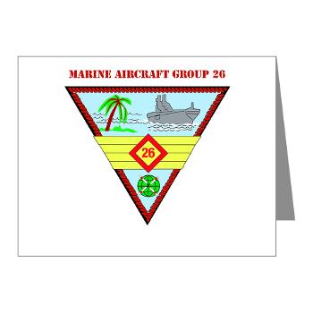 MAG26 - M01 - 02 - Marine Aircraft Group 26 (MAG-26) with Text Note Cards (Pk of 20)