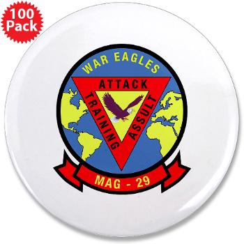 MAG29 - M01 - 01 - Marine Aircraft Group 29 (MAG-29) 3.5" Button (100 pack) - Click Image to Close