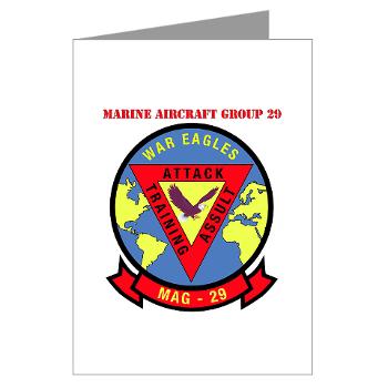 MAG29 - M01 - 02 - Marine Aircraft Group 29 (MAG-29) with Text Greeting Cards (Pk of 10)