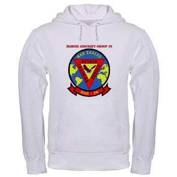MAG29 - A01 - 03 - Marine Aircraft Group 29 (MAG-29) with Text Hooded Sweatshirt