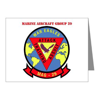 MAG29 - M01 - 02 - Marine Aircraft Group 29 (MAG-29) with Text Note Cards (Pk of 20) - Click Image to Close