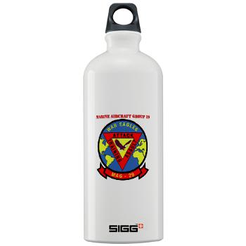 MAG29 - M01 - 03 - Marine Aircraft Group 29 (MAG-29) with Text Sigg Water Bottle 1.0L - Click Image to Close