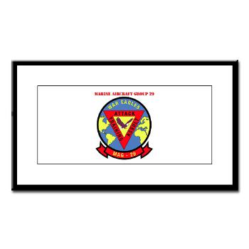 MAG29 - M01 - 02 - Marine Aircraft Group 29 (MAG-29) with Text Small Framed Print