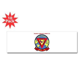 MAG29 - M01 - 01 - Marine Aircraft Group 29 (MAG-29) with Text Sticker (Bumper 10 pk)