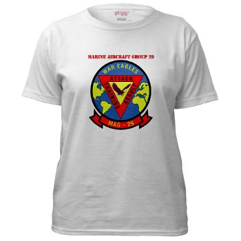 MAG29 - A01 - 04 - Marine Aircraft Group 29 (MAG-29) with Text Women's T-Shirt - Click Image to Close
