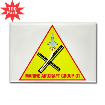 MAG31 - M01 - 01 - Marine Aircraft Group 31 (MAG-31) Rectangle Magnet (100 pack) - Click Image to Close
